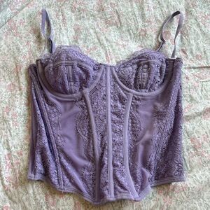 Lavender Lace Corset